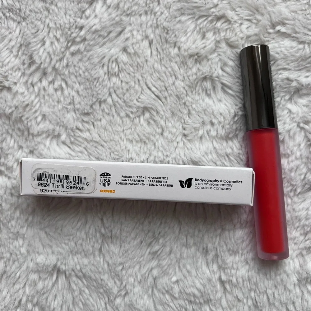 Bodyography Lip Lava Liquid Lipstick Thrill Seeker Matte 0.08oz New in Box